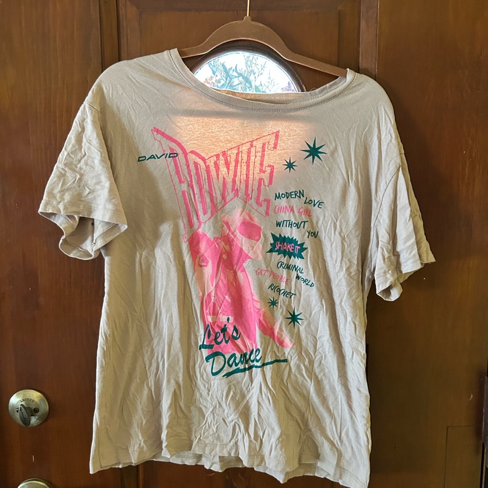 David Bowie Graphic Tee - Cream